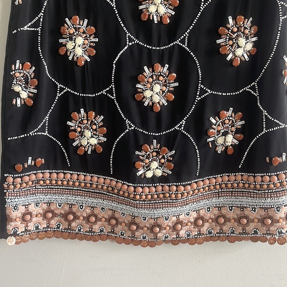H&M Jeweled & Embroidered Black Skirt - Picture 5 of 9